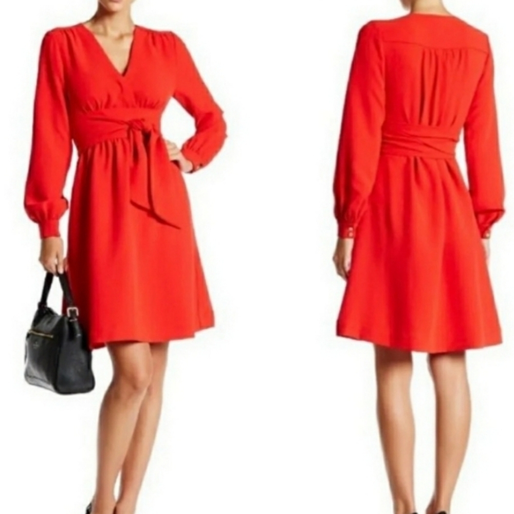 kate spade tie waist dress blaze a trail